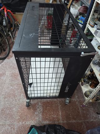 Jaula almacenaje gym - Carro metálico