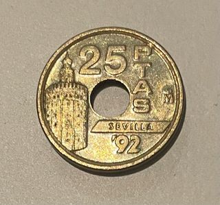 Moneda 25 Ptas Sevilla '92