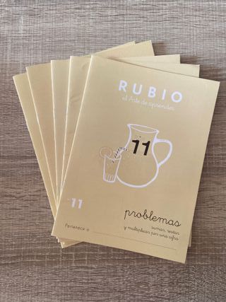 5 cuadernillos rubio de matemáticas (8 y 9 años)