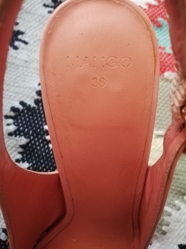 Sandali rosa cipria con plateau