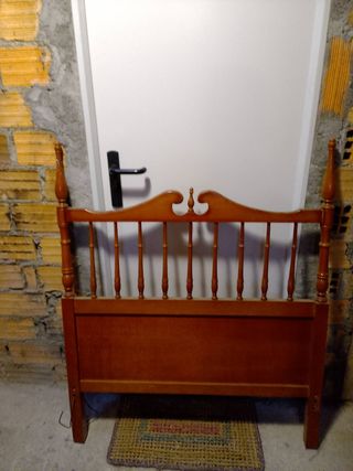 Cabecero cama 90 madera marrón