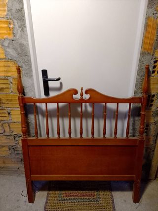 Cabecero cama 90 madera marrón