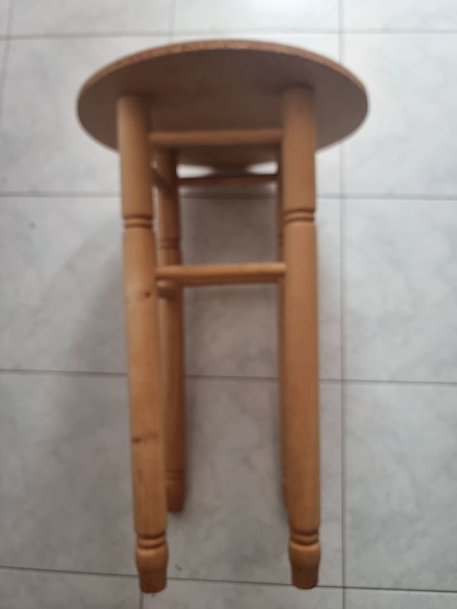 Mesa redonda madera - marrón regalo funda de tela.