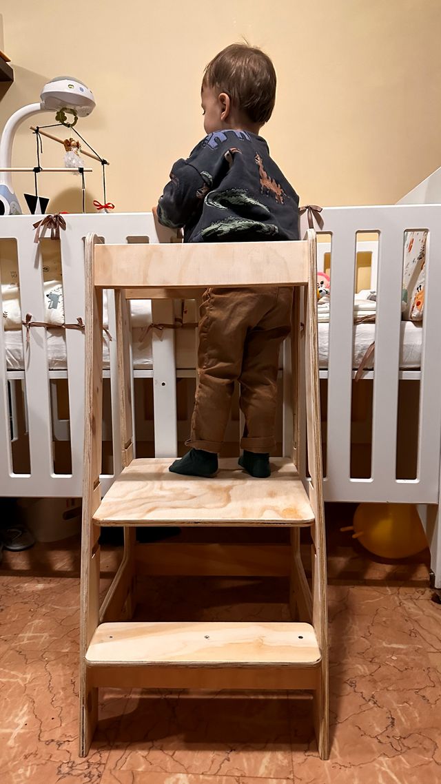 Torre aprendizaje bebé - madera