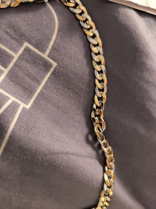 Cadena H&M bicolor oro-plata