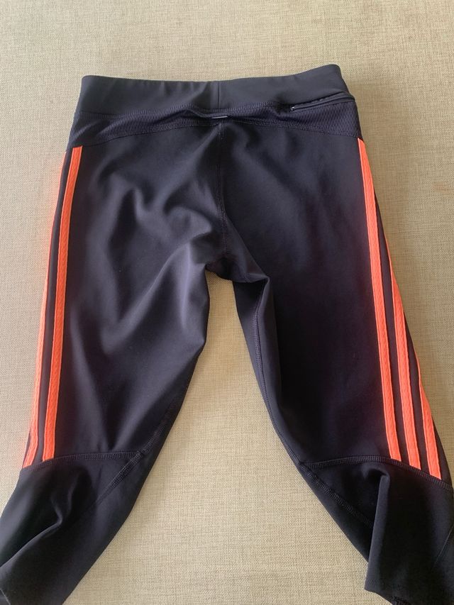 Mallas Adidas - Deporte - Negro/Naranja