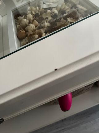 Mesa centro IKEA con cristal