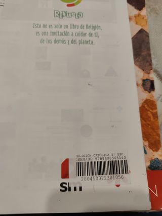 Religión católica. 2 Secundaria. Edén. Revuela....