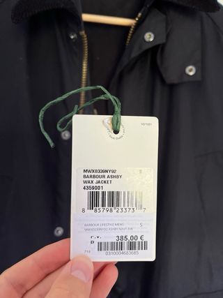 Chaqueta Barbour Ashby azul, talla S
