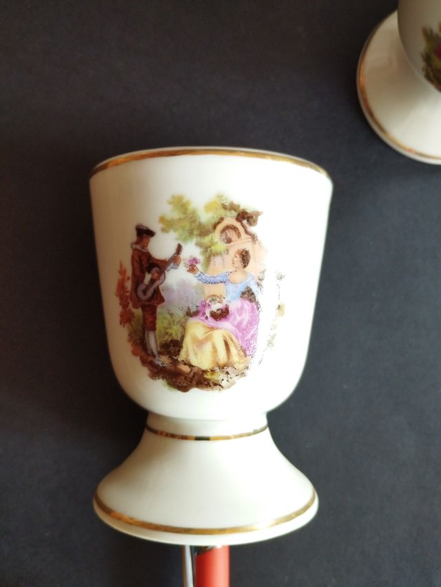 6 Copas Porcelana M. Roger