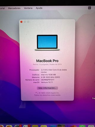MacBook Pro 13" Retina 2013