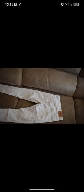 Pantalones vaqueros blancos hombre