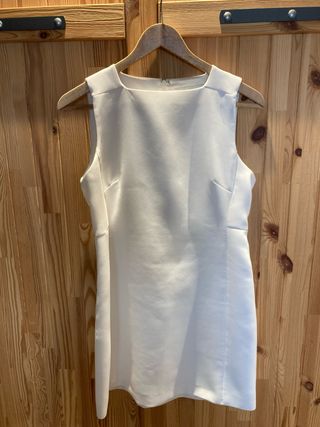 Vestido blanco Zara - Talla S