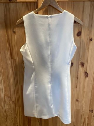 Vestido blanco Zara - Talla S