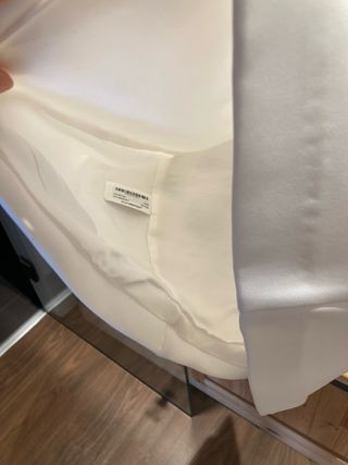 Vestido blanco Zara - Talla S