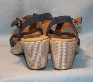 Sandalias plataforma azul marino - 42