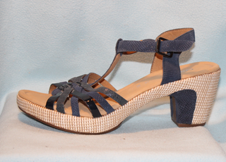 Sandalias plataforma azul marino - 42
