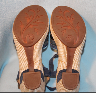 Sandalias plataforma azul marino - 42