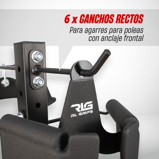 Soporte de pesas gimnasio - 12 ganchos