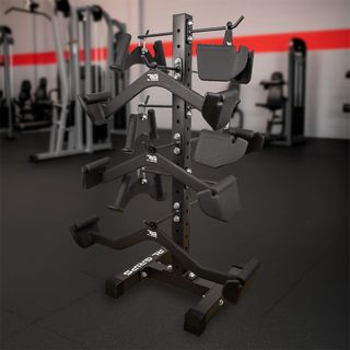 Soporte de pesas gimnasio - 12 ganchos