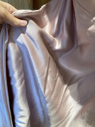 Vestido Zara Satén Rosa