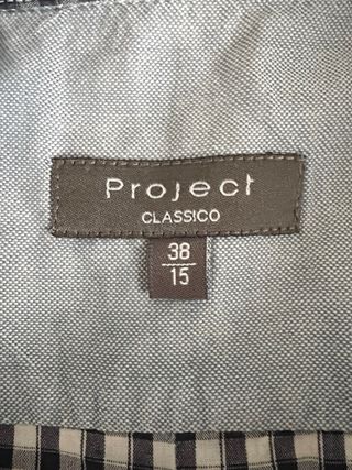 Camicia Project a quadri B/N