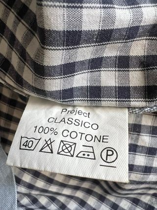 Camicia Project a quadri B/N
