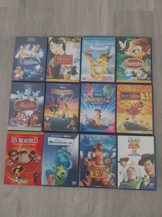 12 Películas Disney DVD