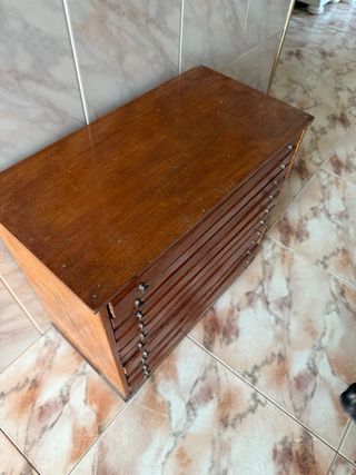 Armario madera 10 cajones