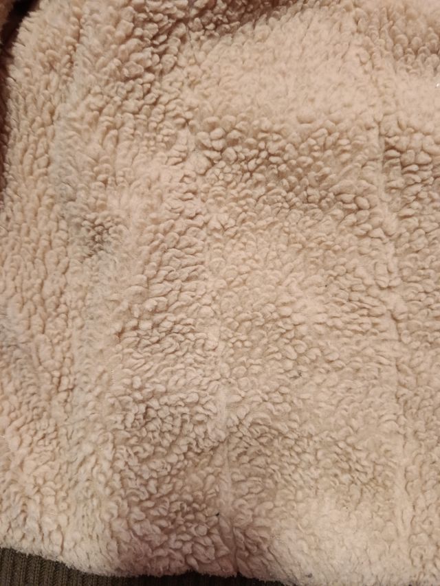 Cazadora pana marrón con capucha 12 años..