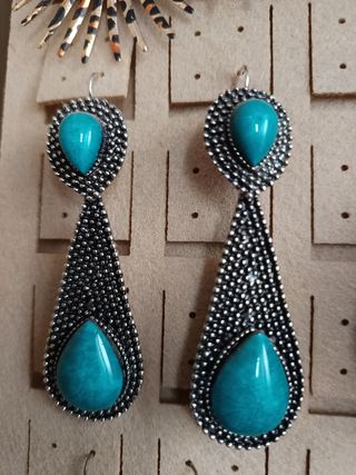 Pendientes turquesa  - Joyas