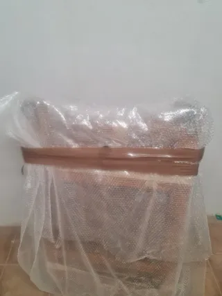 Cuna madera antigua plegable