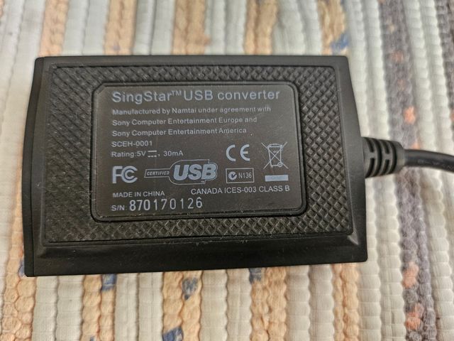Adaptador SingStar PS2