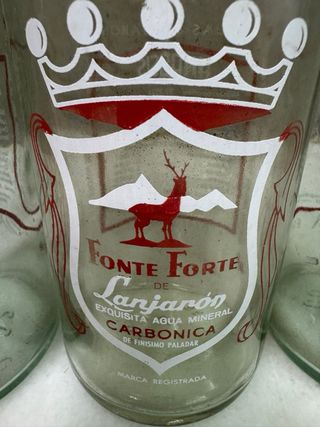 3 botellas antiguas Lanjarón