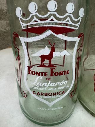 3 botellas antiguas Lanjarón