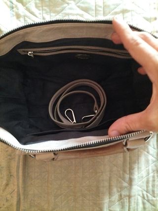 Bolso piel Bimba y Lola beige