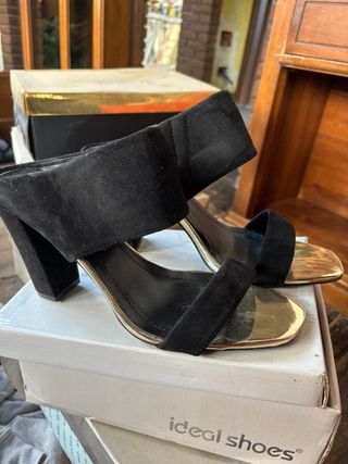 Sandali neri con tacco 40 - eleganti