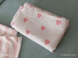 Fundas edredón algodón rosa