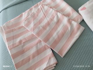 Fundas edredón algodón rosa