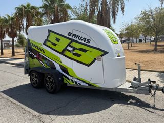Remolque moto fibra marca carro doble eje 
