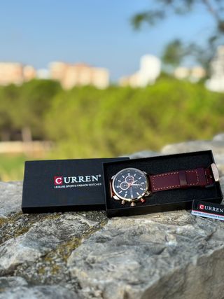 Reloj Curren marrón-dorado