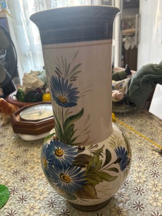 Vaso Ceramica Fiori Dipinti