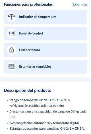 HA BAJADO EL PRECIO!!
Frigorífico METRO 