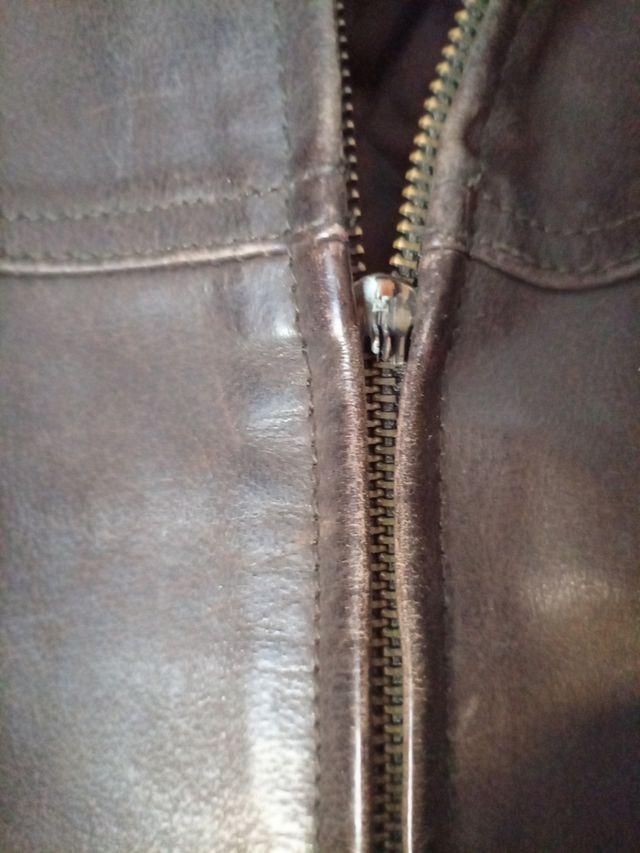 Chaqueta piel marrón Australian Sports