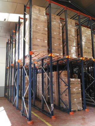 Estantería compacta para palets