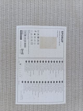 Alfombra gris SPORUP Ikea - 1 ud.