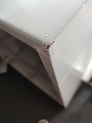 Vitrina-estantería madera-vidrio