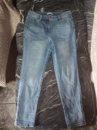 Tejanos Hombre/mujer - Azul y camisas estampadas 