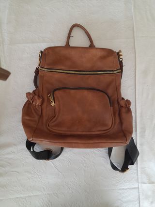 Mochila marrón mujer