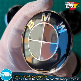 Emblema BMW 56mm Adhesivo Aluminio Llantas y Moto